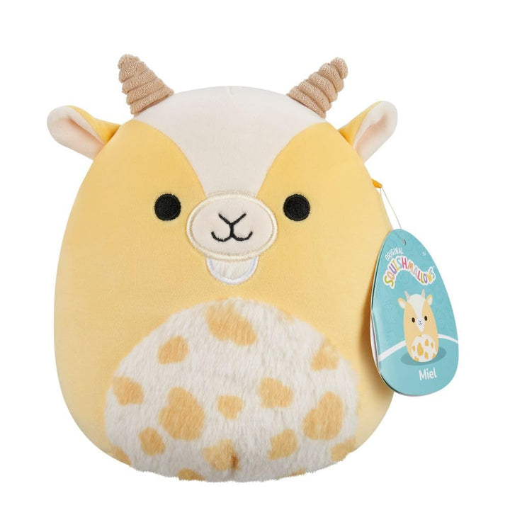 Squishmallows Miel the Yellow Goat Plush - 7.5 Inch Soft Stuffed Animal for Kids 3+