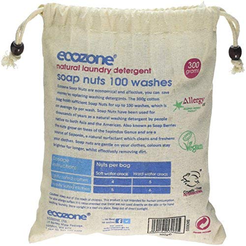 Ecozone Soap Nuts Natural Laundry Detergent Pellets - 300g Organic & Hypoallergenic
