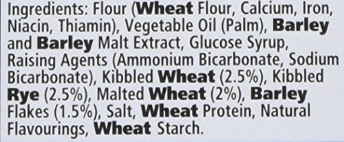 Jacob's Crispbreads Mixed Grain Crackers, 20 Crackers (5 Packs of 4), 190g