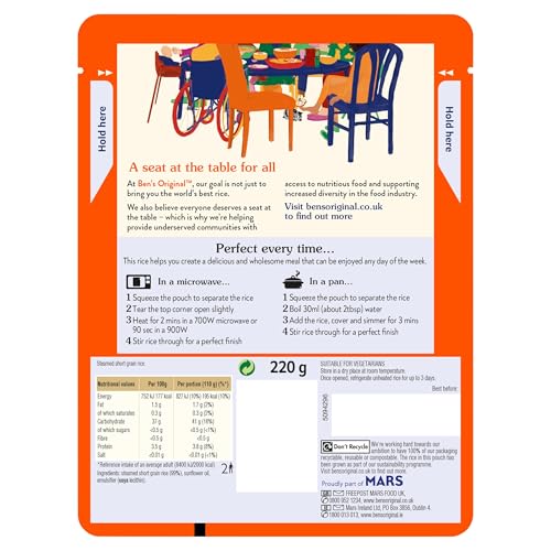 Ben's Original Sticky Rice Microwave Rice, Bulk Multipack 6 x 220g 8