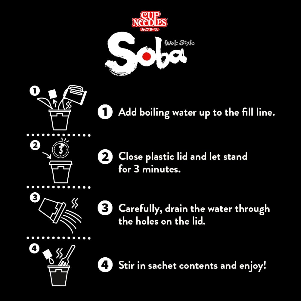 NISSIN Soba Wok Style Classic Flavoured Instant Noodles, 90 g 2