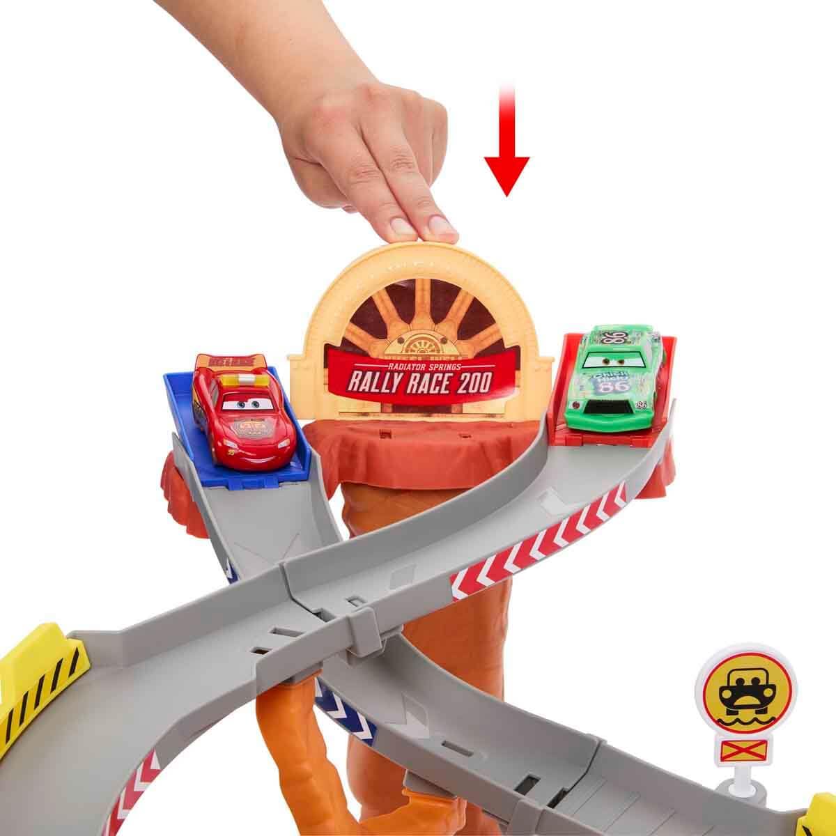 Disney Princess Lightning McQueen & Chick Hicks Radiator Springs Race & Rescue Playset | Multicolor | 6 Items 6