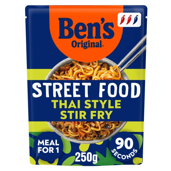Ben's Original - Street Food Thai Stir Fry Style Noodles Ready Meal (6 x 250g)