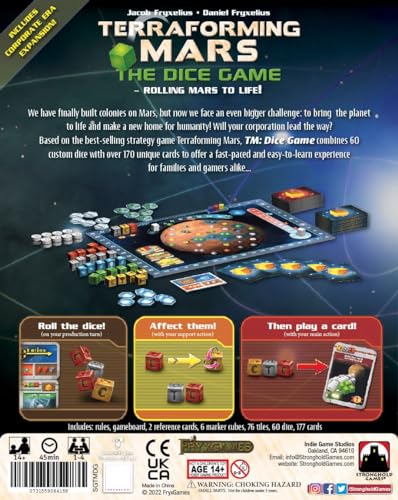 Stronghold Games Terraforming Mars: The Dice Game Board Game