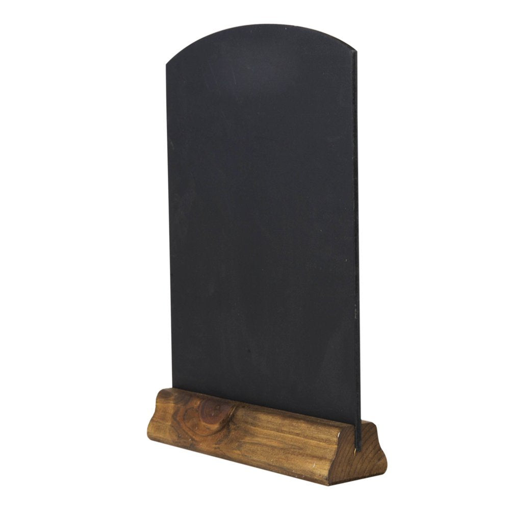 Chalkboards UK WC124F Table Top Chalkboard, Rustic Brown Wood, A4 Double Sided | Includes Chalk 1