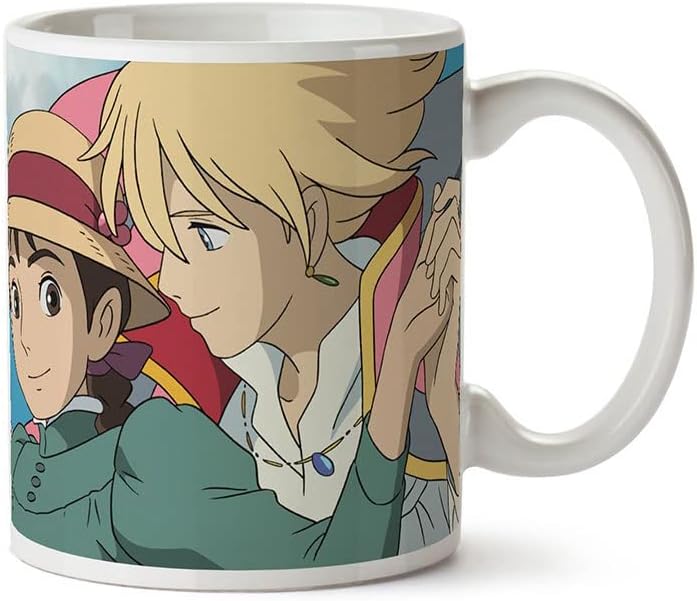 Studio Ghibli The Converting Castle Mug White Printed Ceramic in Clear Packaging