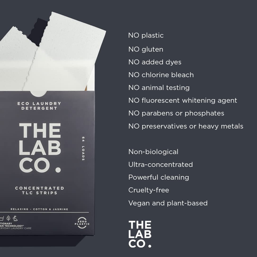 The Lab Co. - Laundry Detergent Strips (64 Loads, Cotton Lavender Jasmine) 3
