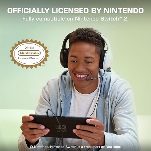 Turtle Beach Airlite Fit Black and White Wired Gaming Headset for Nintendo Switch 2, Switch OLED, Switch Lite 6