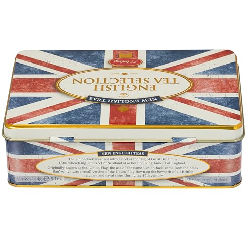 New English Teas Union Jack Flag Tin - 72 Teabag Selection of English Breakfast, Earl Grey & Afternoon 7