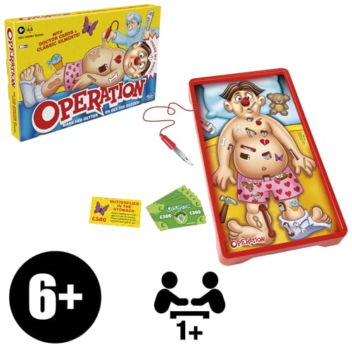 Hasbro Gaming Operation Classic Electronic Board Game 11