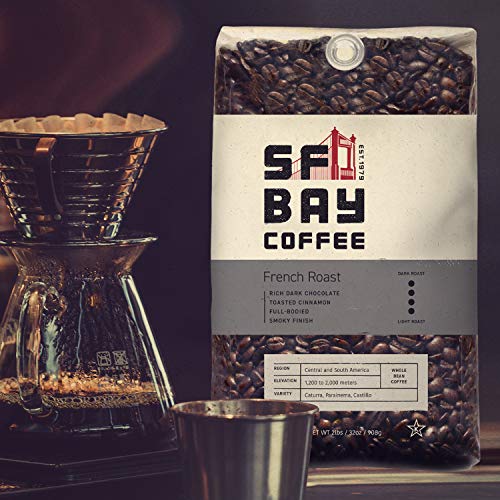 San Francisco Bay French Roast Whole Bean Coffee 908g - Dark Roast Arabica