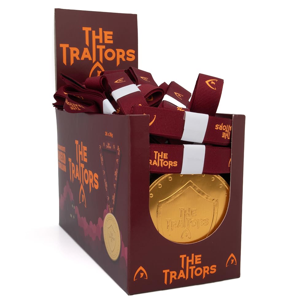 The Traitors Milk Chocolate Shield Medallion - Pack of 36 | 26g Each 3