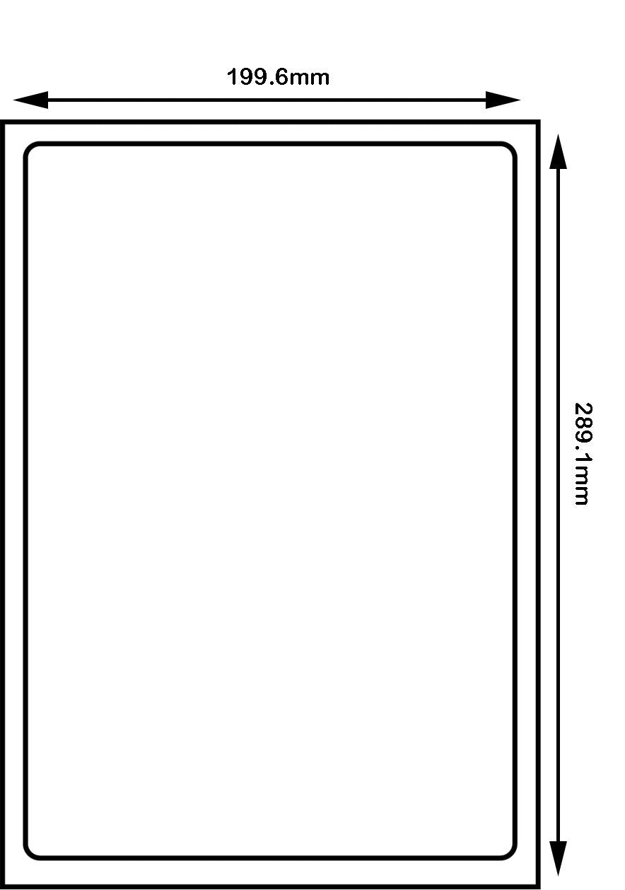SmithPackaging A4 Self Adhesive Address Labels, 1 Label Per Sheet, 100 Sheets 2