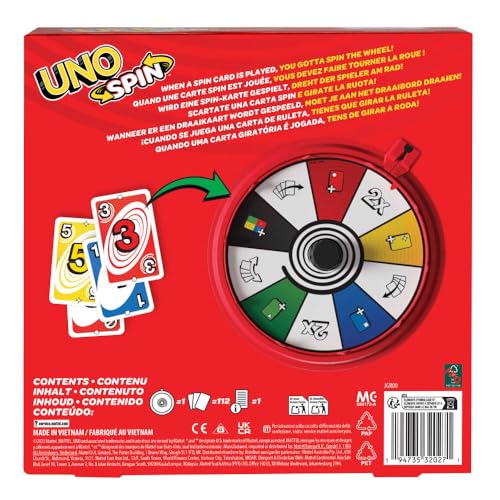 Mattel UNO Spin-Kartenspiel 14