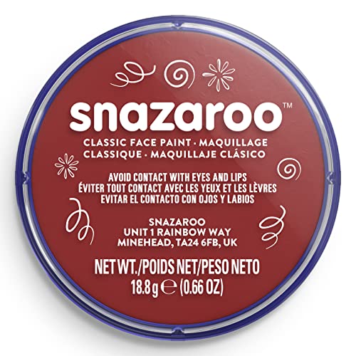 Snazaroo - Classic Face and Body Paint (18ml), Burgundy