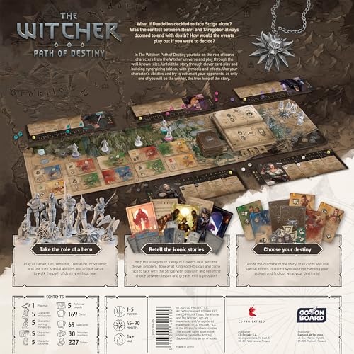 The Witcher: Path of Destiny Deluxe Edition Card Game for 1-5 Players 3