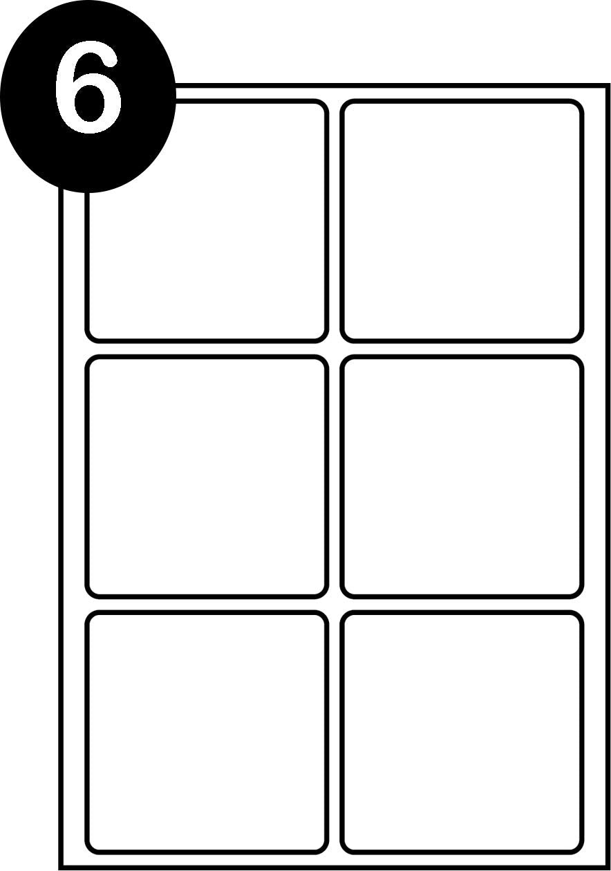 SmithPackaging A4 Self Adhesive Address Labels - 6 Labels Per Sheet, 100 Sheets | Permanent Adhesive 1