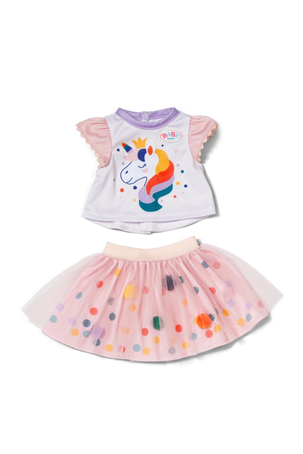 BABY born Unicorn Tutu Dress - 2-Piece Outfit for 43cm Dolls 1