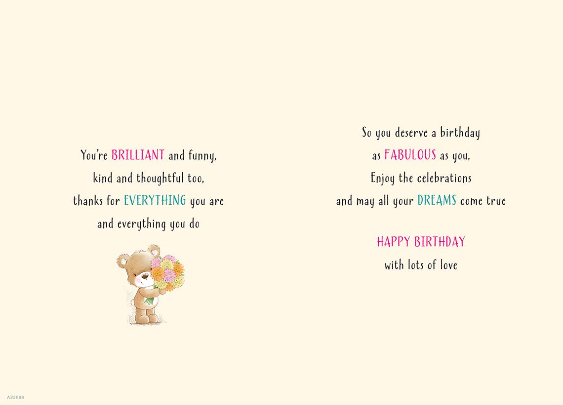 Piccadilly Greetings Sister Birthday Card | 9 x 6 Inches | Multicolor