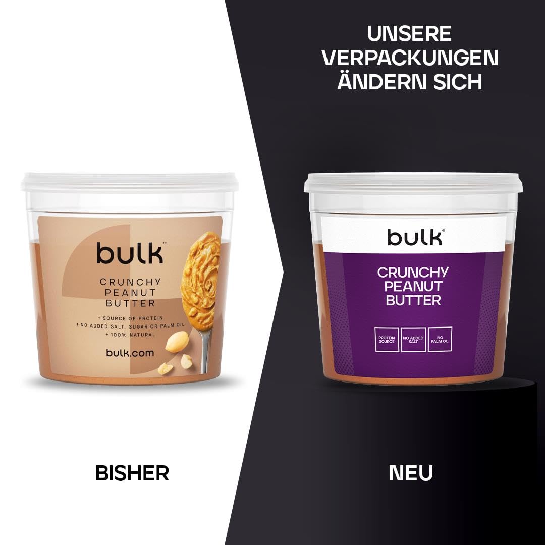 Bulk - Natural Roasted Peanut Butter Tub, Crunchy, 1 kg