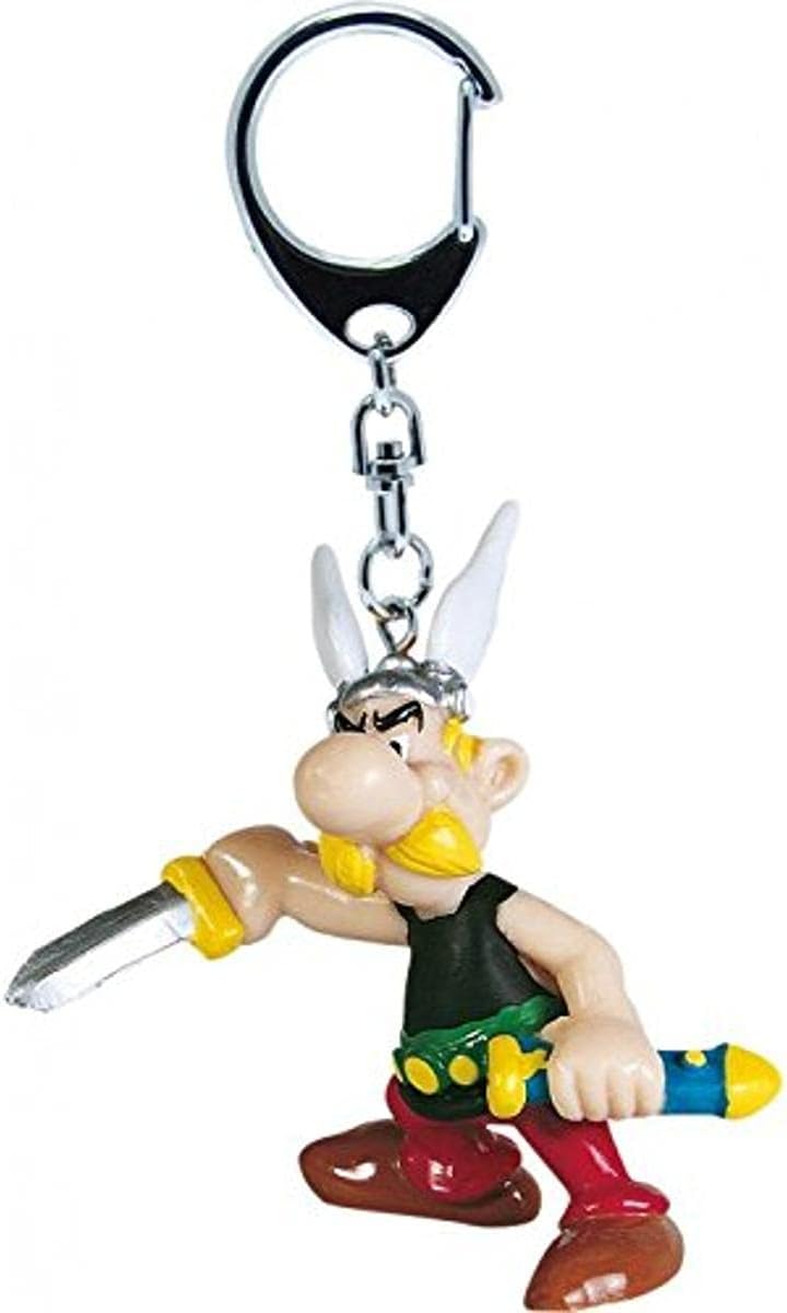 Plastoy Astérix Keychain Figurine - Astérix Drawing His Sword Keychain (60401)