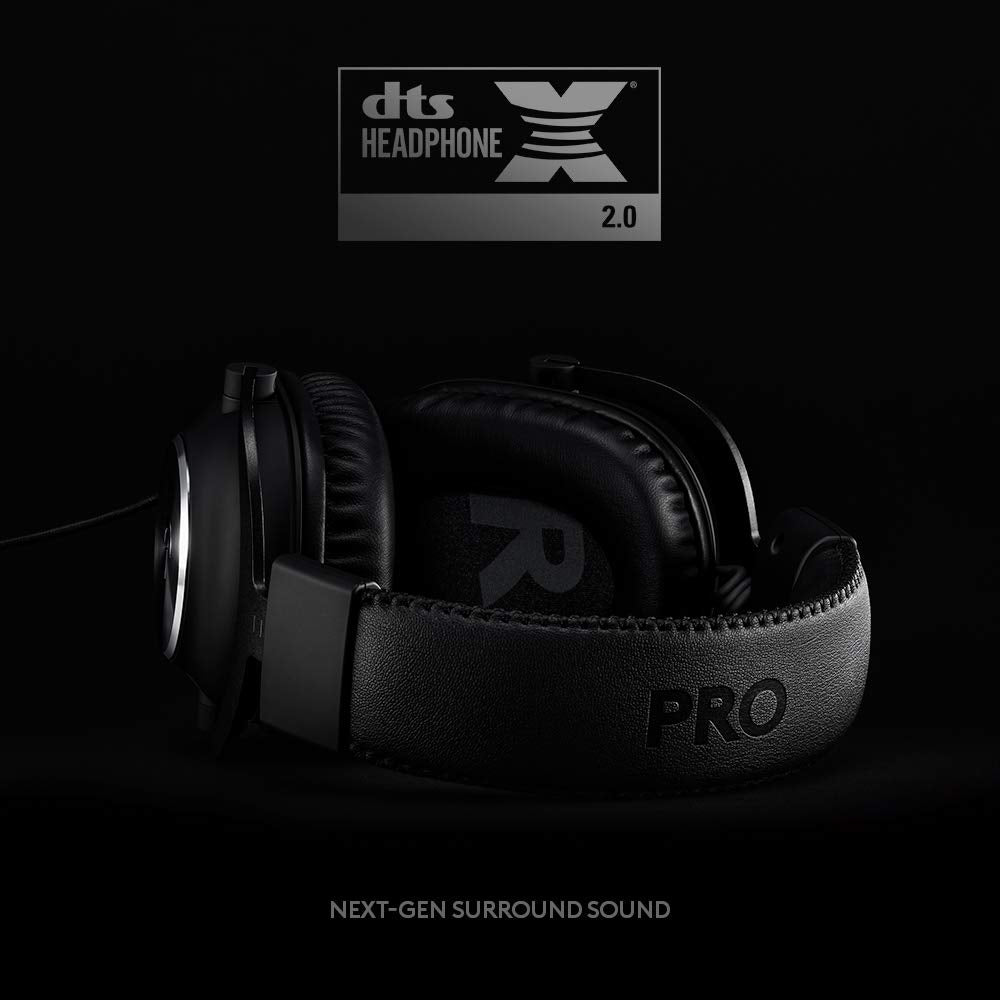 Logitech G PRO X Gaming Headset - Blue VO!CE Mic, DTS Headphone:X 7.1, PRO-G Drivers for PC/PS4/Xbox/Switch - Black 3