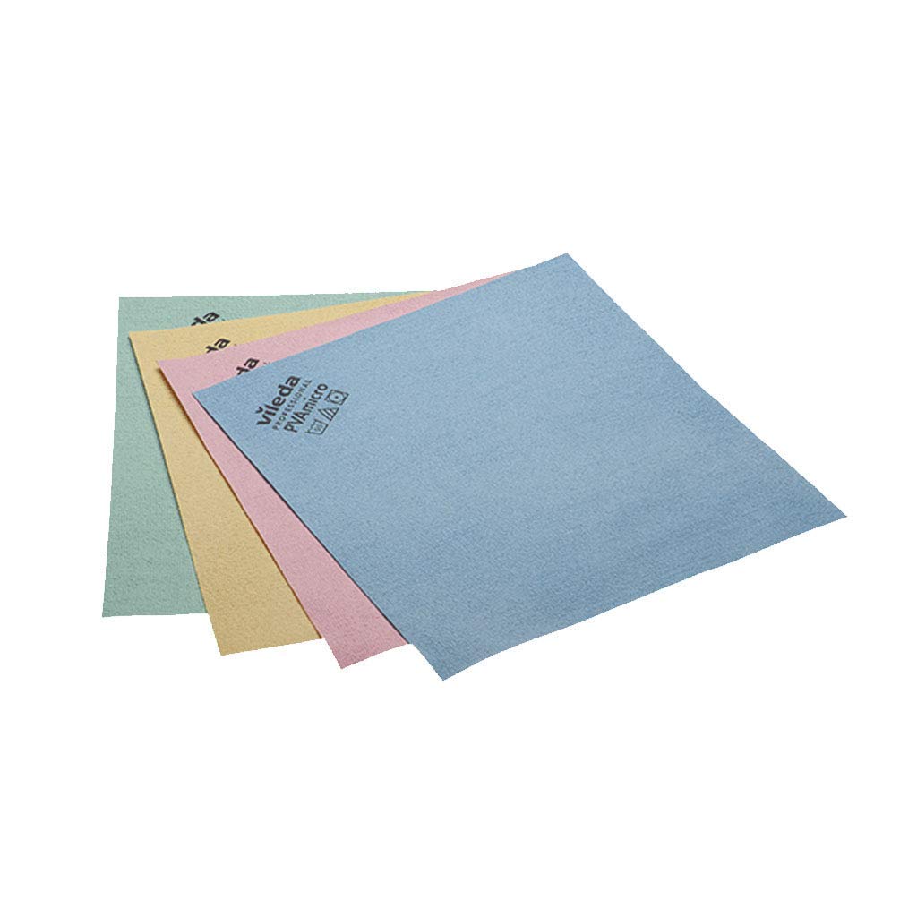 Vileda Professional PVAmicro Cloth, Yellow, Pack of 5 4
