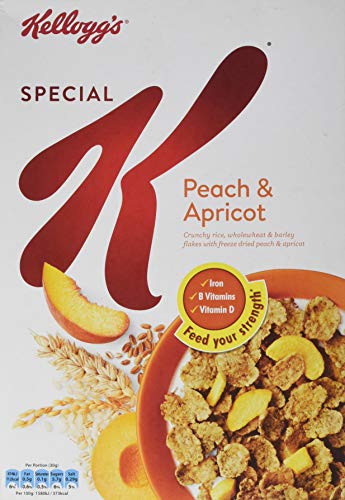 Special K Peach & Apricot Breakfast Cereal Box, 360g