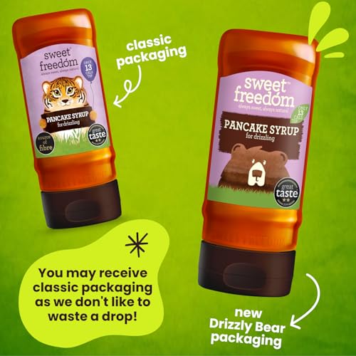 Sweet Freedom Pancake Syrup - 350g | Natural, Vegan, Low-Calorie Sweetener with Apple & Carob