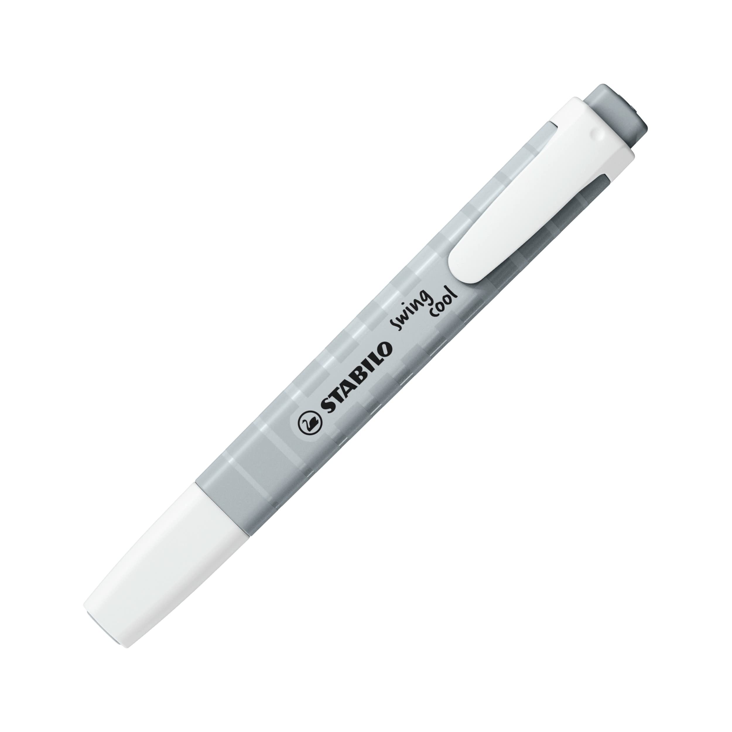 STABILO Highlighter swing cool Pastel - Pack of 8 - Breezy Blue, Touch of Turquoise, Hint of Mint, Pale Orange, Dash of Lime, Lilac Haze, Frozen Fuchsia, Dusty Grey 3