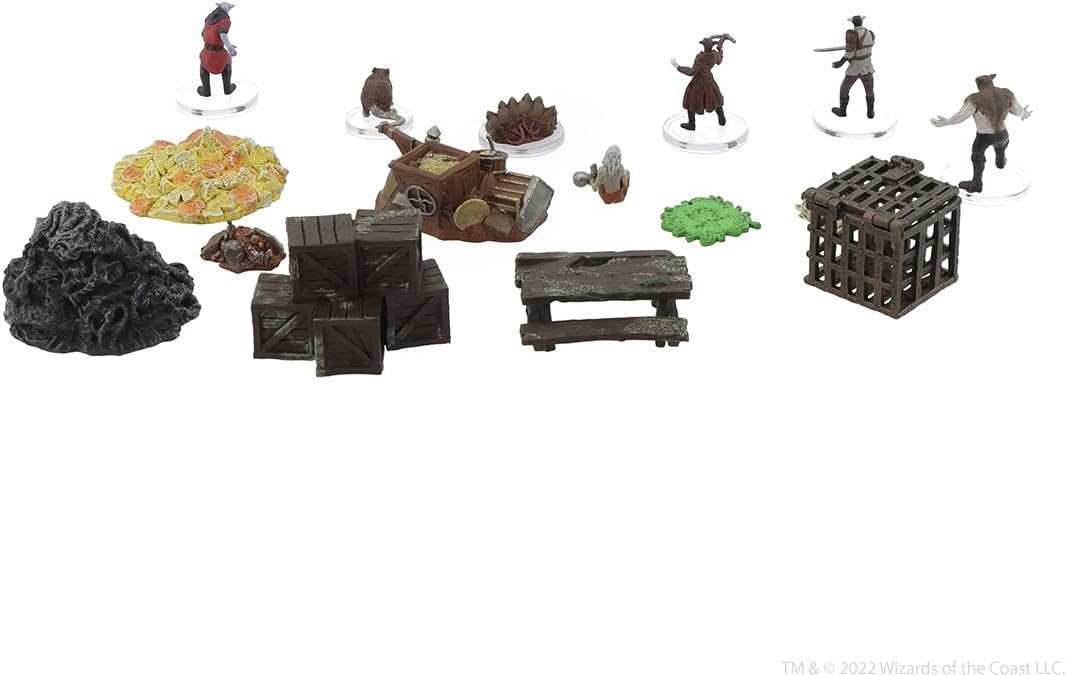 Wizkids D&amp;D Icons of The Realms Adventure in A Box Wererat Den Miniatur