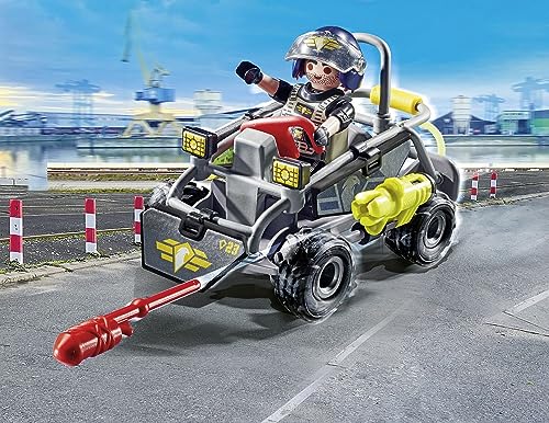 Playmobil City Action Tactical Multi-Terrain Quad - Convertible SWAT Speedboat | Ages 5+ 3