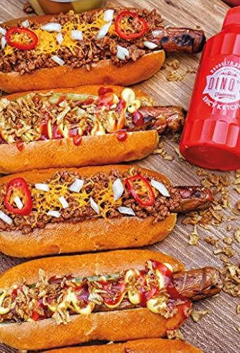 Dino's Famous Brooklyn Burner Spicy Ketchup - Bold & Fiery Smoky Ketchup for Hot Dogs, Fries & BBQ - 250g Bottle 2