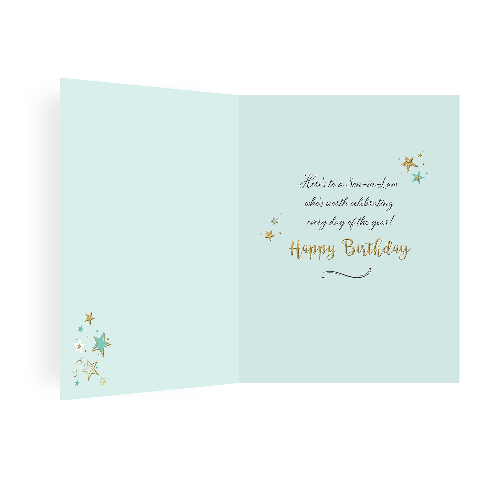 Piccadilly Greetings Son In Law Birthday Card | 8 x 6 Inches | Made in the UK