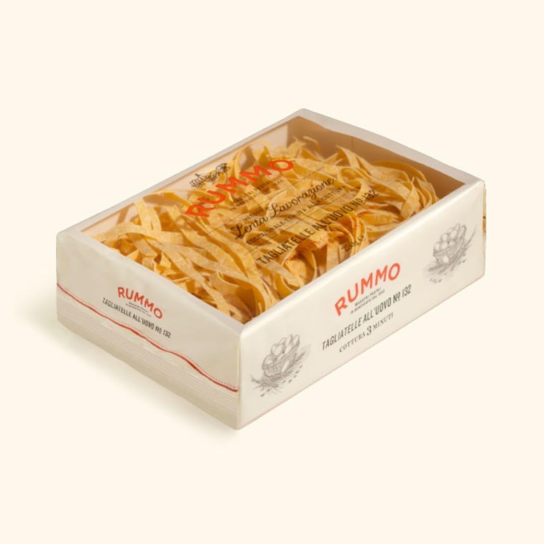 Rummo Tagliatelle All'Uovo No.132 Fresh Egg Pasta - 250 g Pack of 12 | Quick Cooking 3