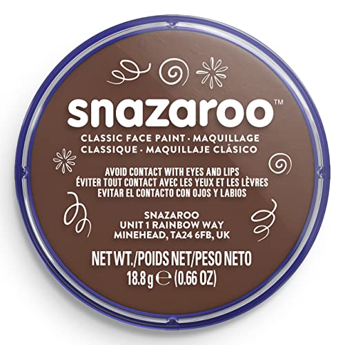 Snazaroo Light Brown Classic Face Paint (18 ml) Pack of 5 13