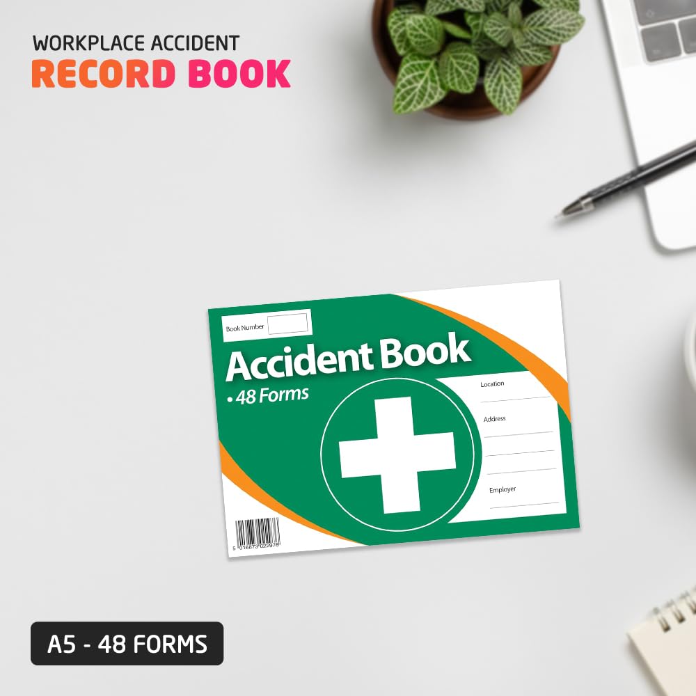 1ABOVE Workplace Accident Record Book - A5 Size, 48 Forms for Incident Recording System 3