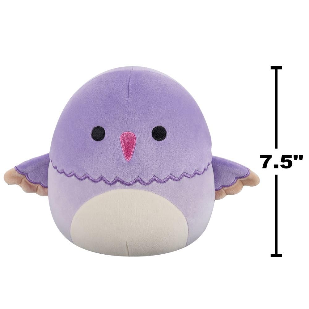 Squishmallows Charmaine, der violett gekrönte Kolibri – 7,5 Zoll großes Plüschtier 7
