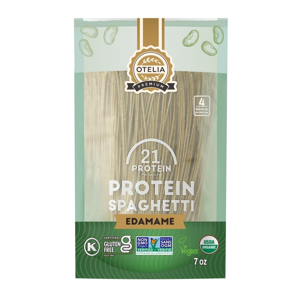 Otelia Organic Edamame Spaghetti - High Protein, Gluten Free, Low-Carb Pasta | 200g 1