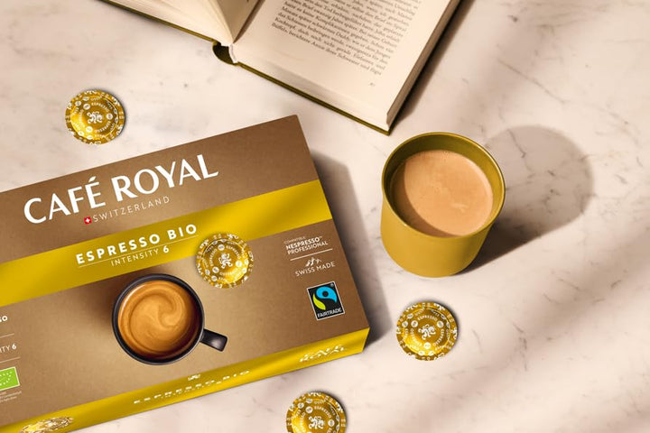 Café Royal Professional Pads, Bio Espresso, 50 Pods for Nespresso Professional Machines