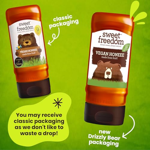 Sweet Freedom Veganer Honigsirup – 350 g | Natürlicher, toller Geschmack mit Süße aus Früchten | Ideal für Kaffee, Backwaren und Desserts | Keine Konservierungsstoffe oder Allergene | Vegan | Nur 13 Kalorien pro Teelöffel 7