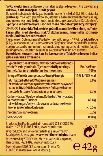 Werther's Original Chocolate Candies - Sugar-Free, Gluten-Free, Vegetarian | 20 Count Pack 3