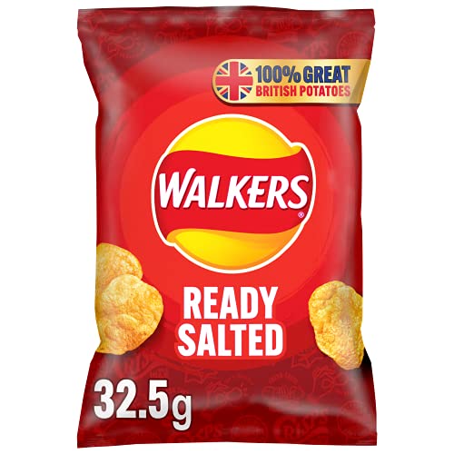 Walkers Ready Salted Crisps 32.5g (Case of 32)