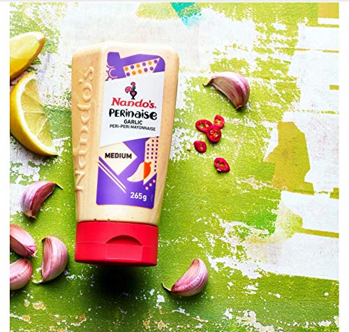 Nando's Perinaise Garlic Mayonnaise - Medium Chilli Heat | 265g Jar 2