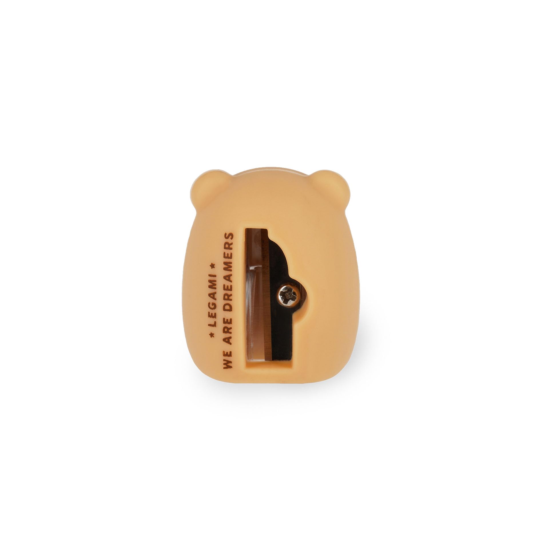 Legami Mini Friends Teddy Bear Pencil Sharpener - Soft Non-Slip Design for Kids 1