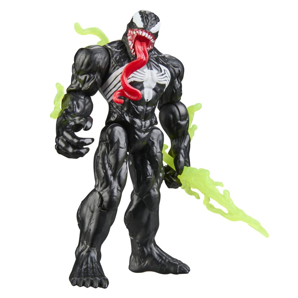 Marvel Venom Action Figure - 11.4 cm Poseable Figure with 6 Accessories | Ages 4+ 6