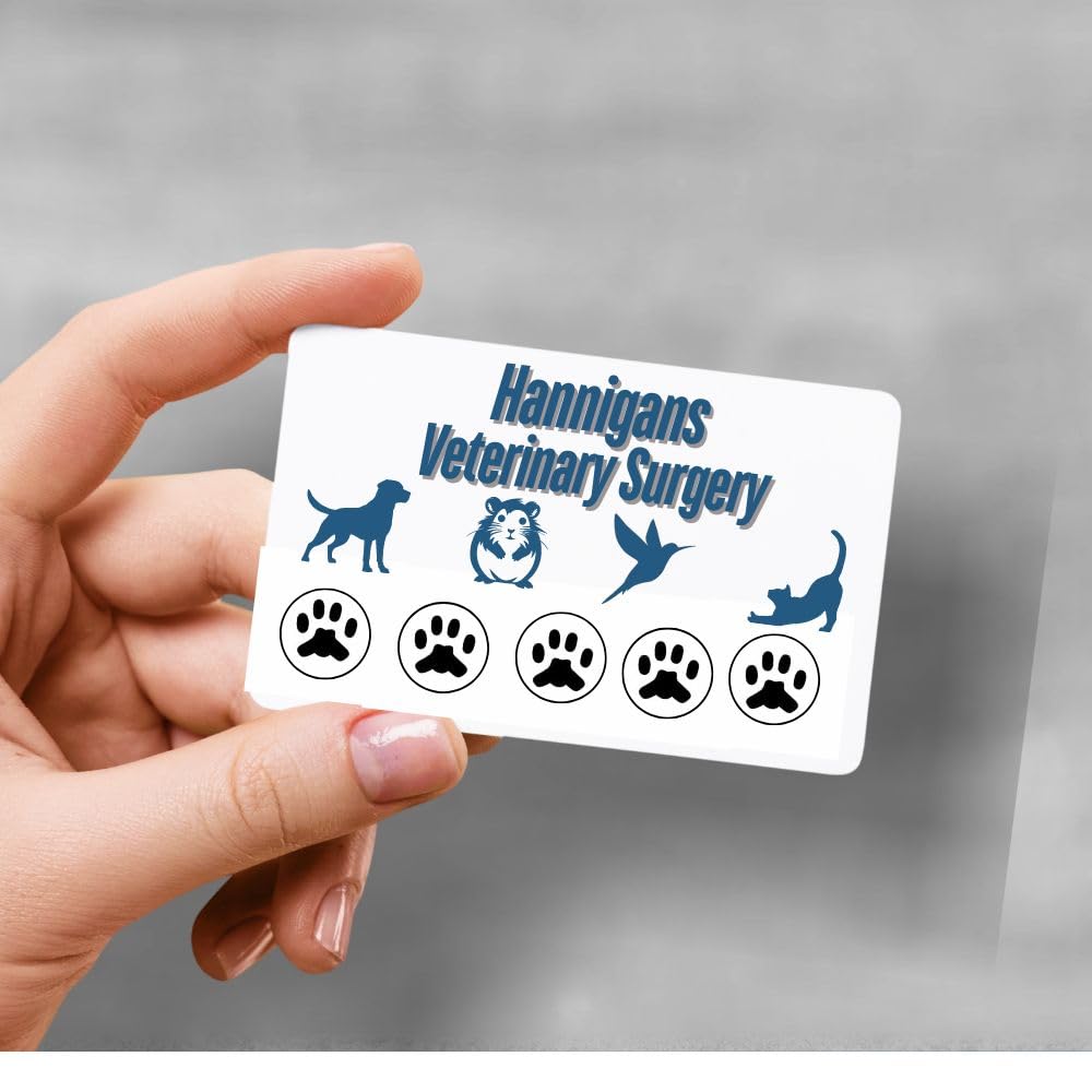 Trodat Printy 4612 Self-Inking Stamp - Pet Paw Print Design | Black Ink | 11x11mm Impression