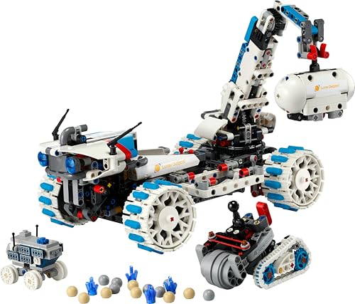 LEGO Technic Lunar Outpost Moon Rover Space Vehicle - STEM Building Set for Ages 10+ 18