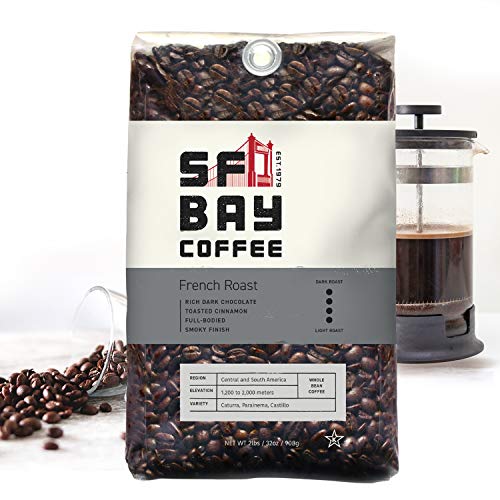 San Francisco Bay French Roast Whole Bean Coffee 908g - Dark Roast Arabica