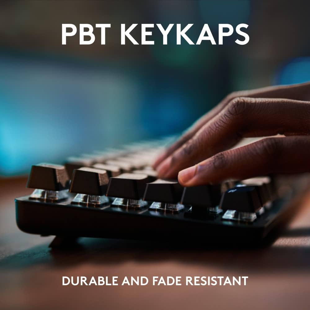 Logitech G413 TKL SE Mechanical Gaming Keyboard - Tenkeyless with Tactile Switches, PBT Keycaps, Backlit Black Aluminum Design